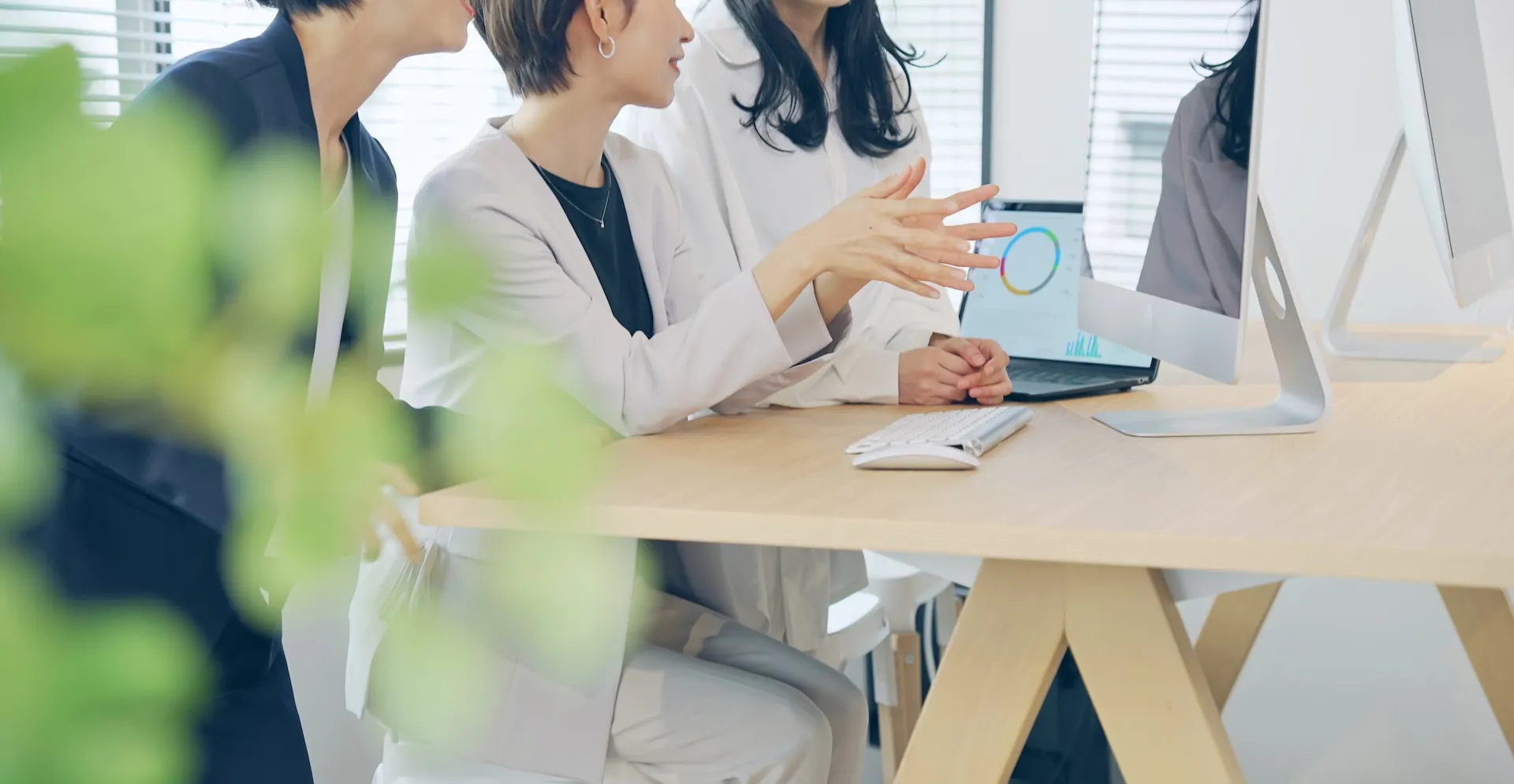 ミーティングをしている様子